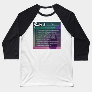 40 RULES OF LOVE - 8 Baseball T-Shirt